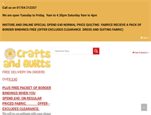 Tablet Screenshot of craftsandquilts.net